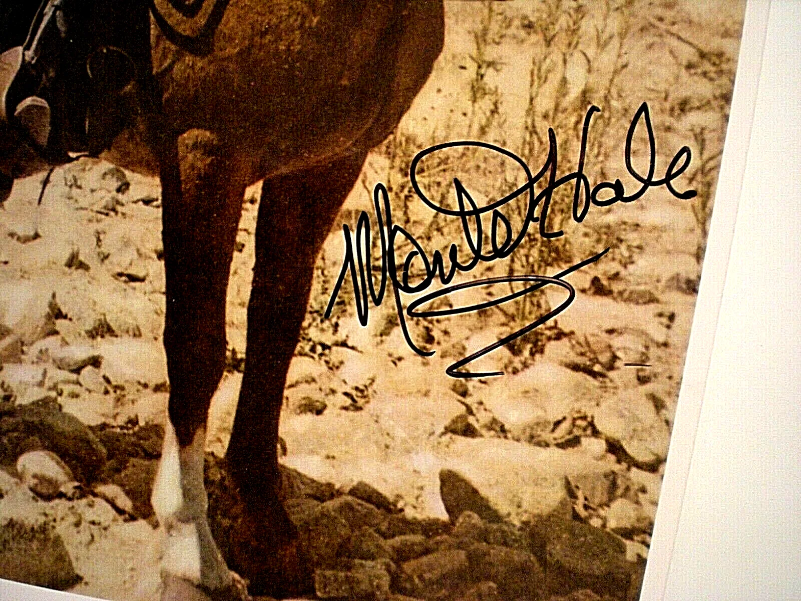 MONTE HALE — SIGNED PHOTO LATE MONTE HALE-"HOME ON RANGE" "GIANT" TAUGHT JAMES DEAN LARIAT, image 2