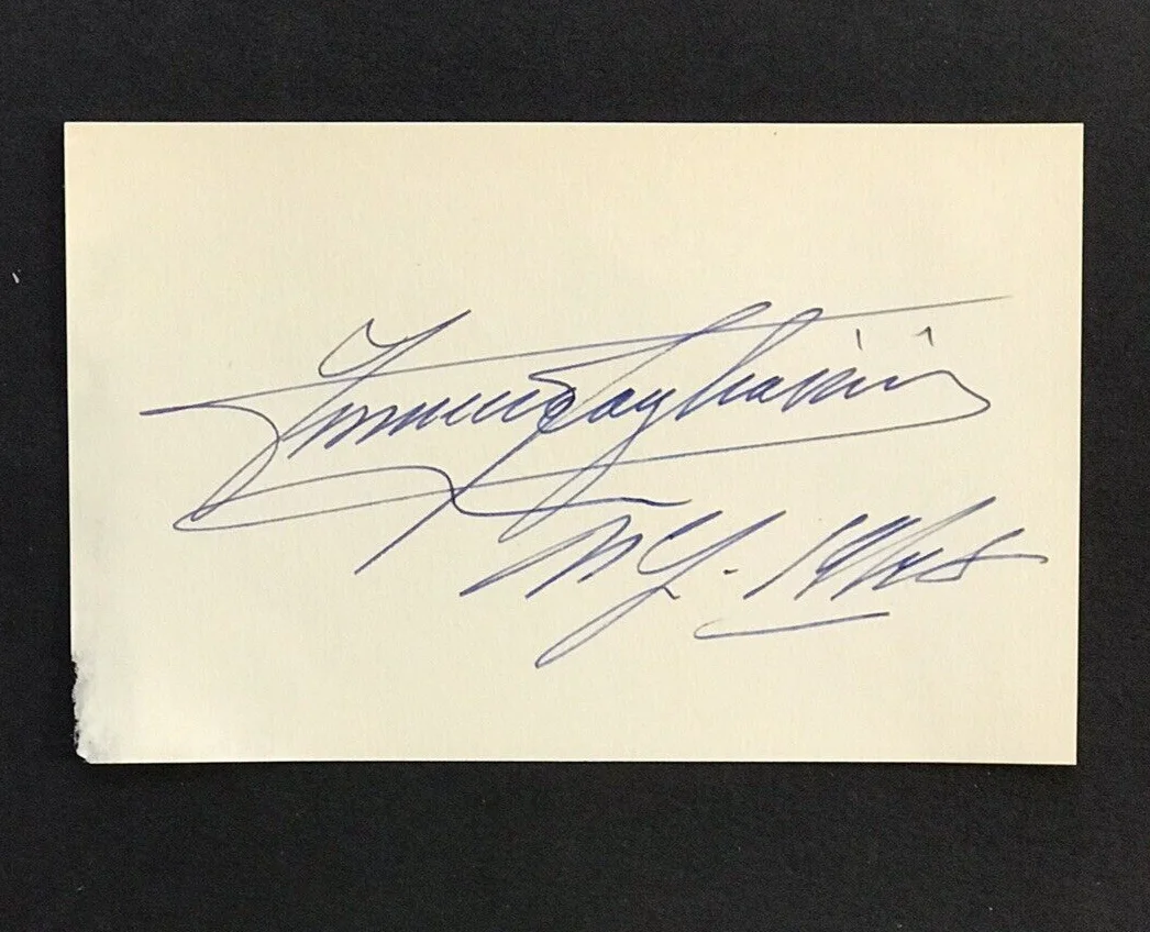 FERRUCCIO TAGLIAVINI SIGNED CARD ITALIAN OPERATIC LYRIC TENOR DECEASED COA, изображение 2