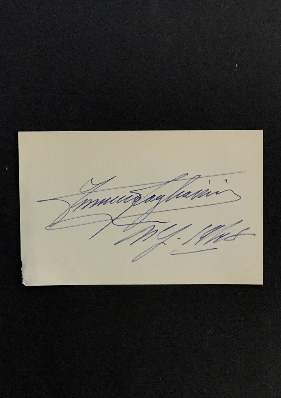 FERRUCCIO TAGLIAVINI SIGNED CARD ITALIAN OPERATIC LYRIC TENOR DECEASED COA, изображение 3