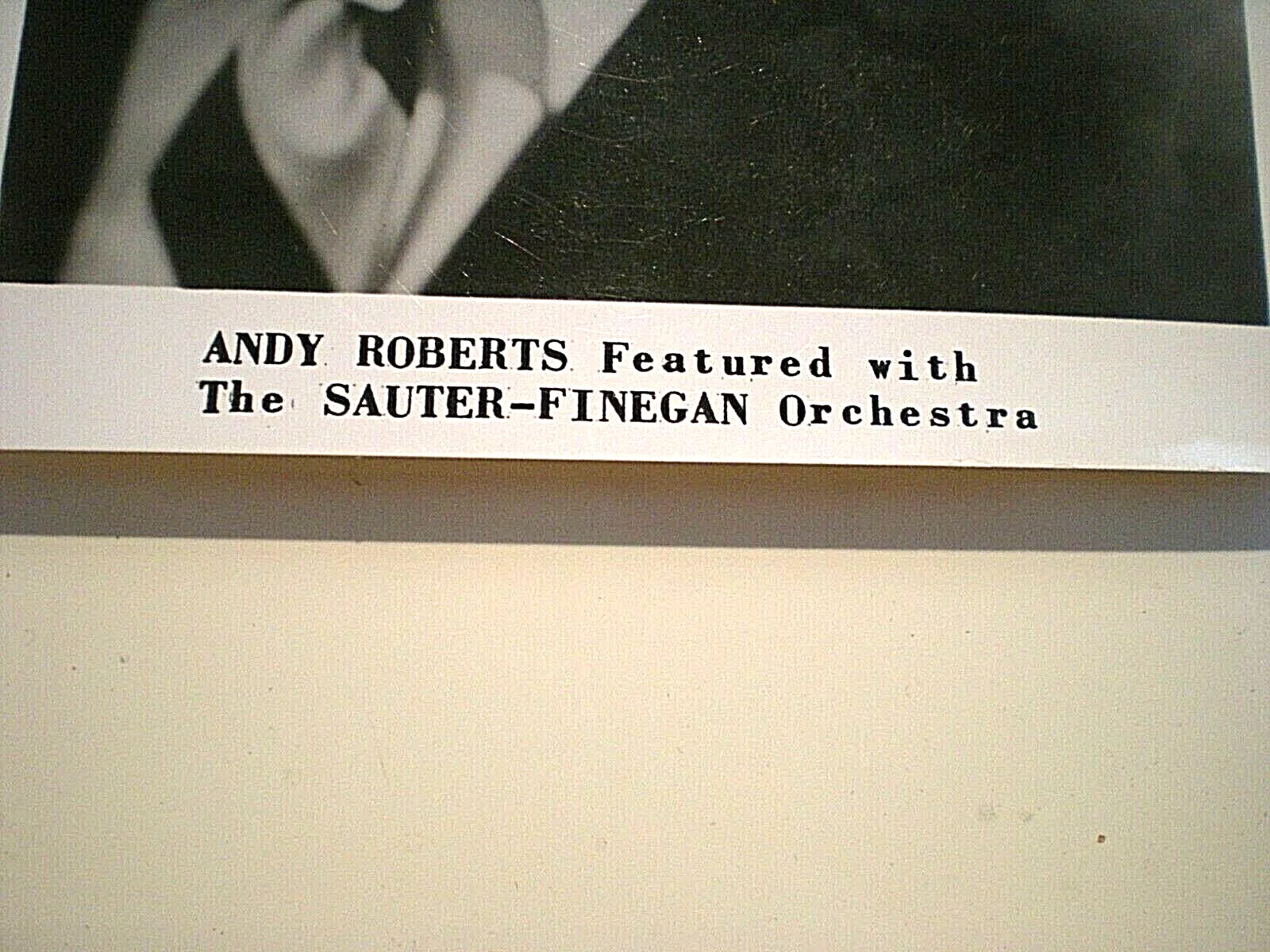 ANDY ROBERTS — ANDY ROBERTS SIGNED PHOTO SAUTER FINEGAN ORCHESTRA SWING BAND, изображение 3