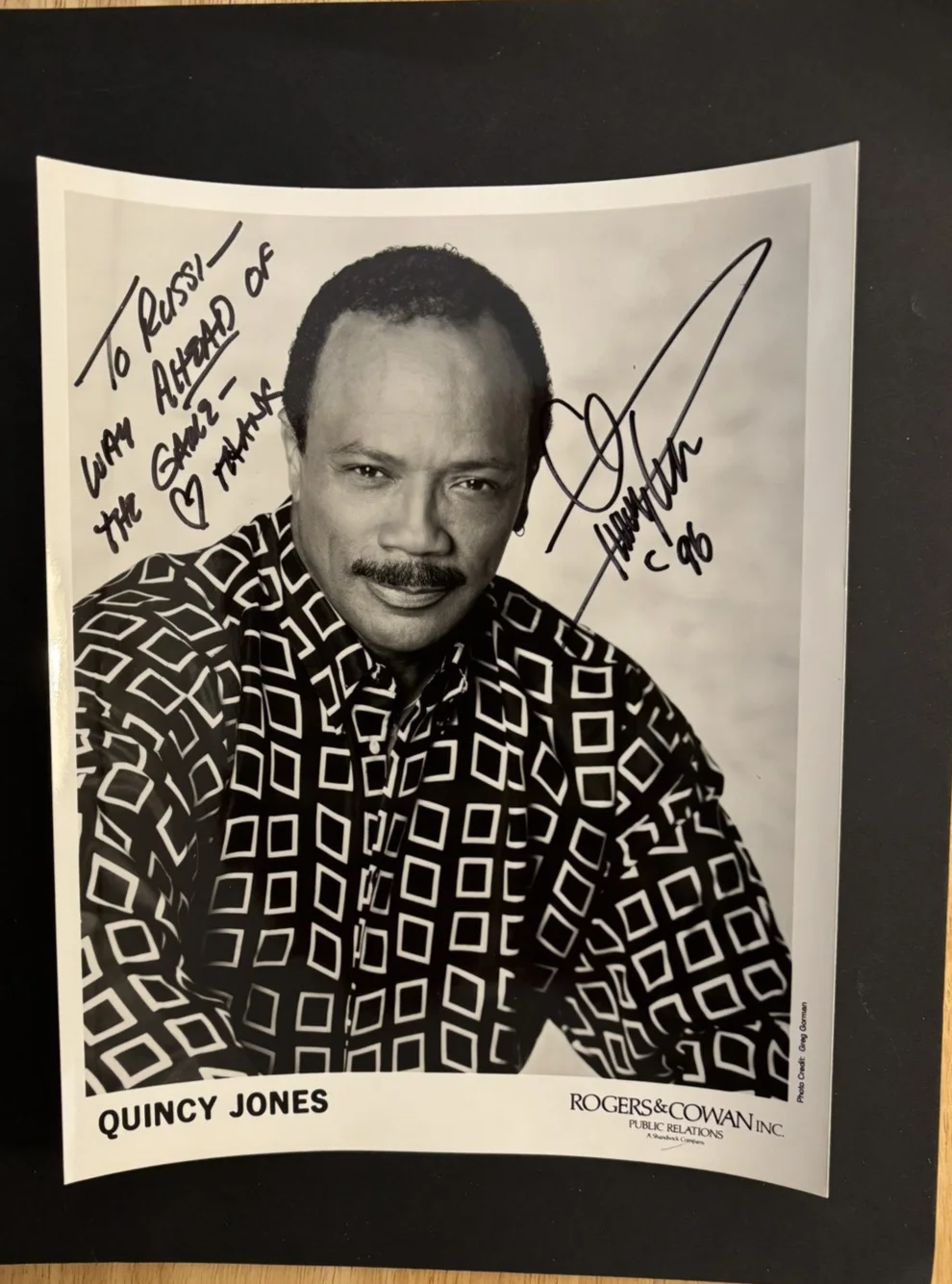 QUINCY JONES SIGNED PHOTO 'GENIUS' GRAMMY AWARD WINNER ICON 'THRILLER' COA, изображение 5