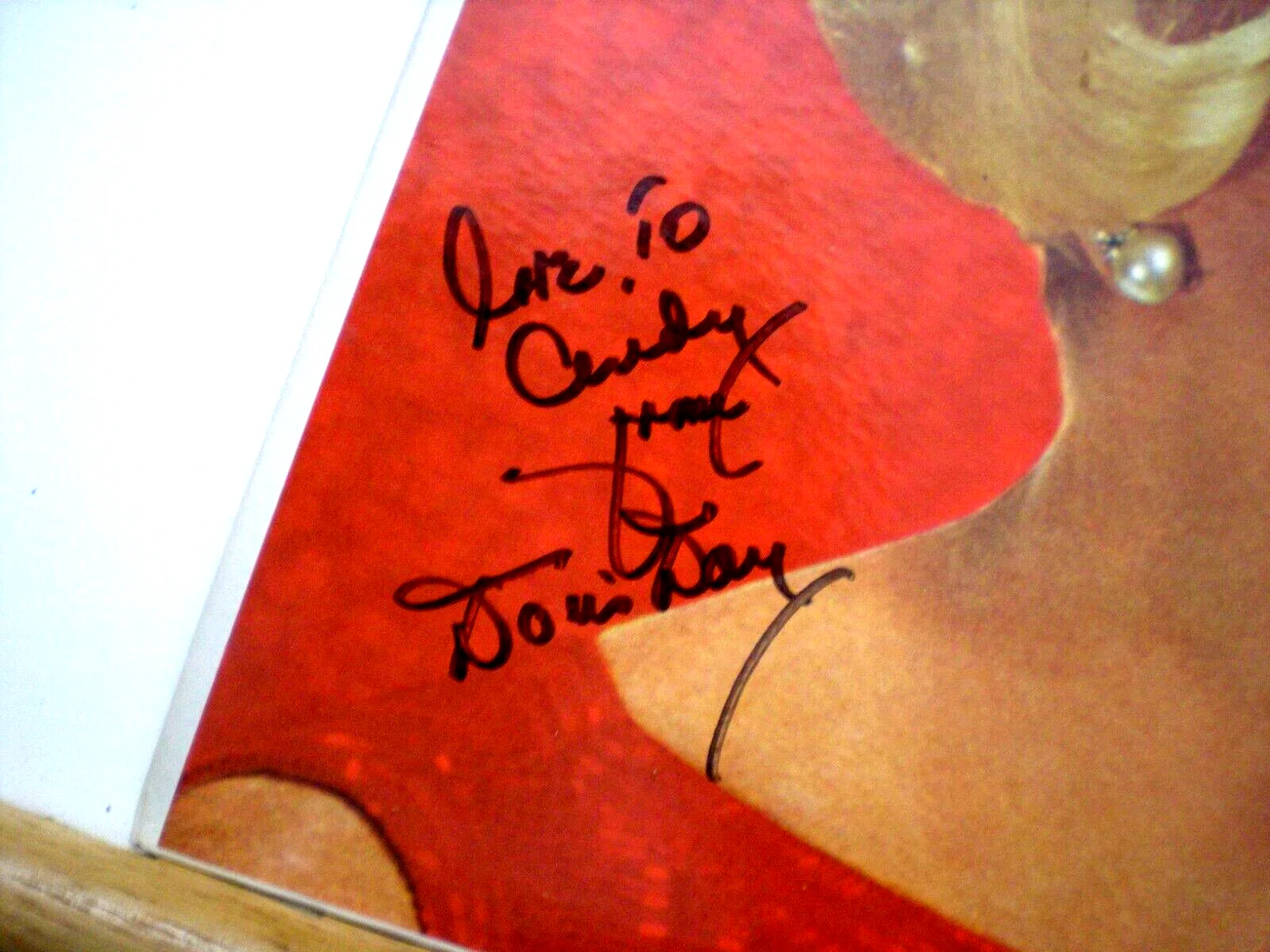 DORIS DAY SIGNED ALBUM LEGENDARY SINGER "WONDERFUL DORIS DAY" CERT TODD MUELLER, image 2