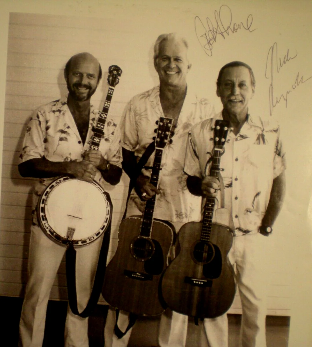 KINGSTON TRIO SIGNED THE LATE BOB SHANE AND NICK REYNOLDS -FOLK SINGERS VINTAGE, изображение 4