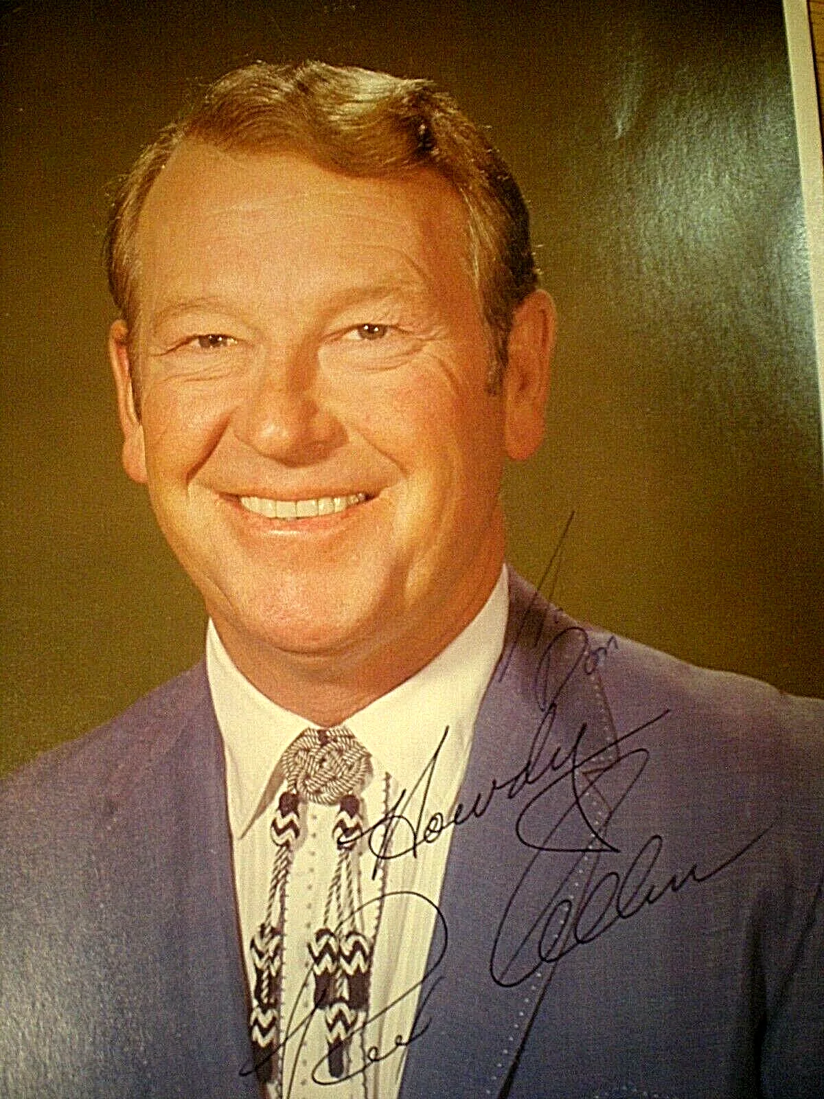REX ALLEN — SIGNED PHOTO REX ALLEN "THE ARIZONA COWBOY" DON'T GO NEAR THE INDIANS-DECEASED