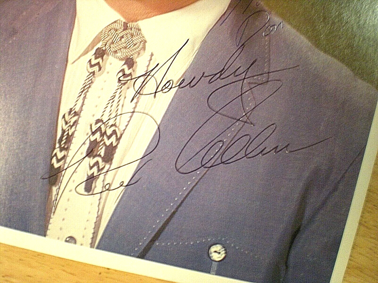 REX ALLEN — SIGNED PHOTO REX ALLEN "THE ARIZONA COWBOY" DON'T GO NEAR THE INDIANS-DECEASED, изображение 2