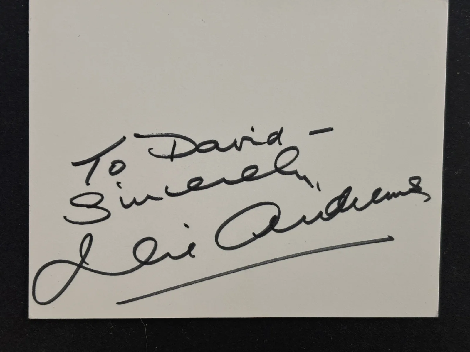 JULIE ANDREWS — JULIE ANDREWS SIGNED CARD-WITH COMPLIMENTS CARD-"THE SOUND OF MUSIC", изображение 5