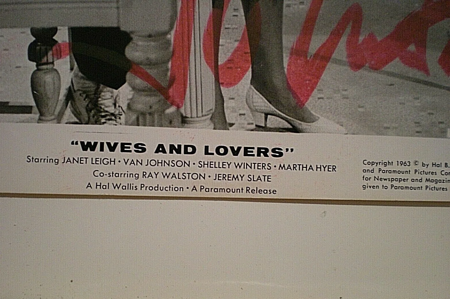 JANET LEIGH, VAN JOHNSON — CAST SIGNED RARE VINTAGE PHOTO JANET LEIGH & VAN JOHNSON-"WIVES & LOVES" 1963, изображение 4