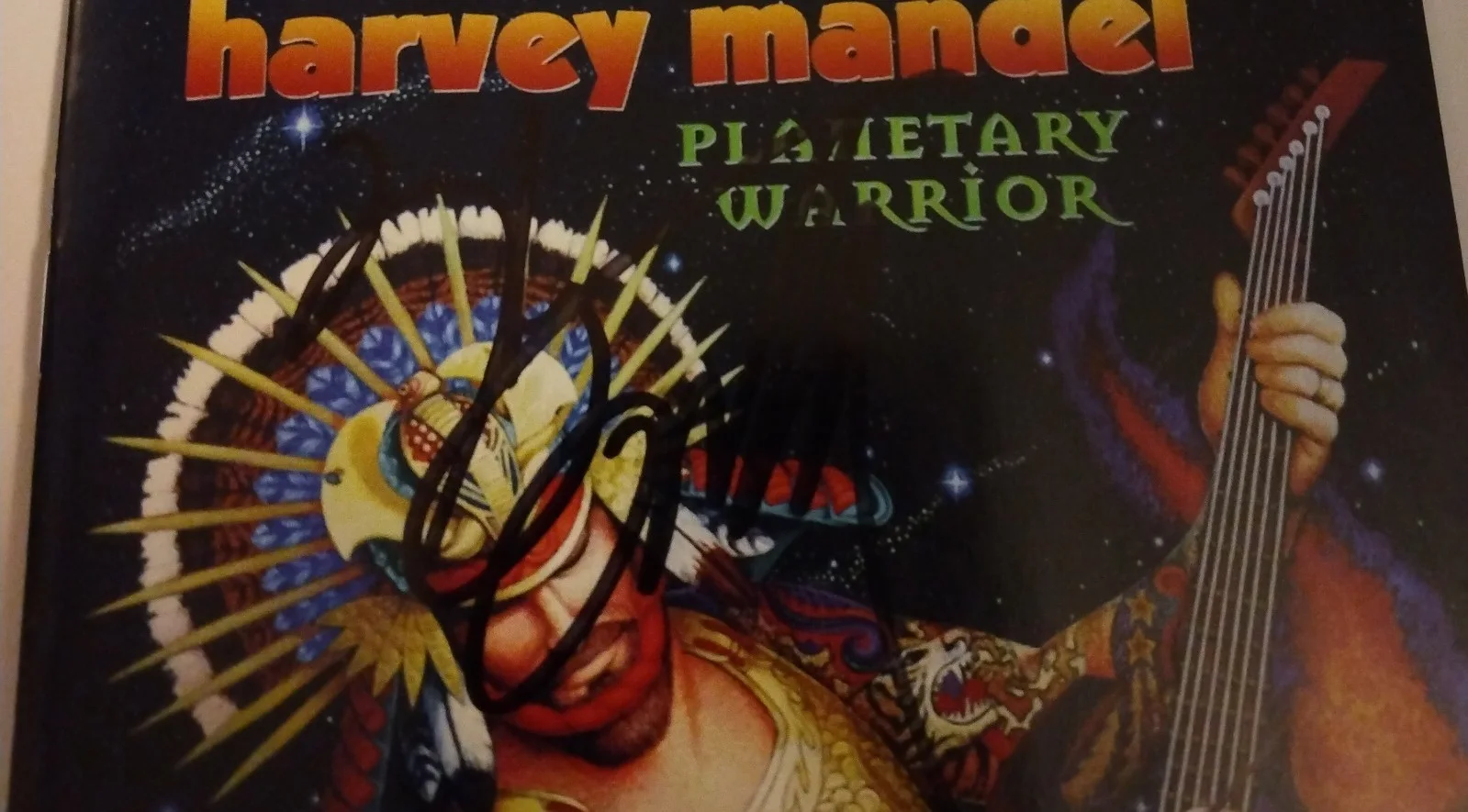 harvey mandel - planetary warrior - signed - autographed - compact disc, image 2