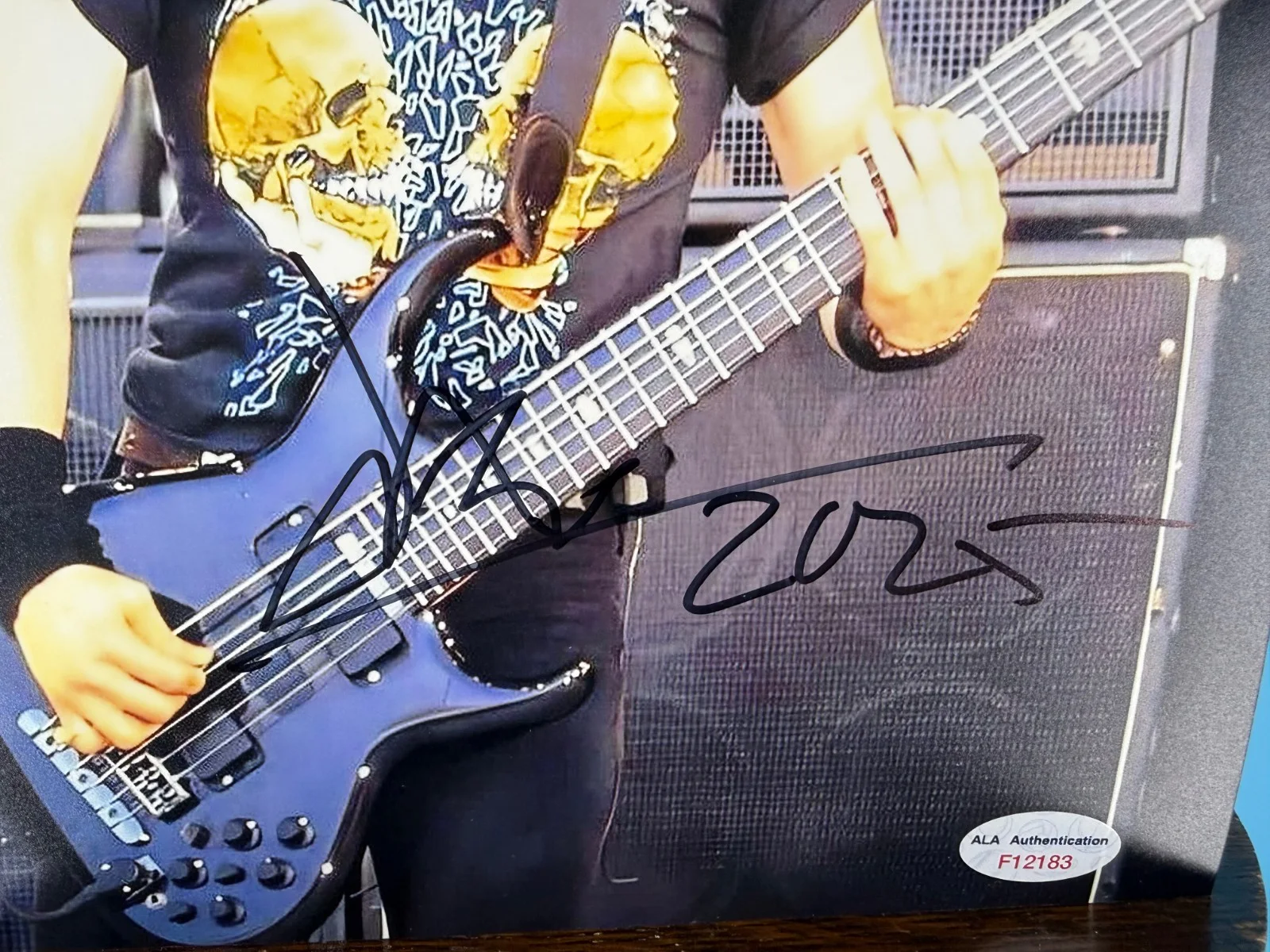 Jason Newsted Metallica Official 8 x 10 Photo 4 ALA Authenticated Mint, изображение 2