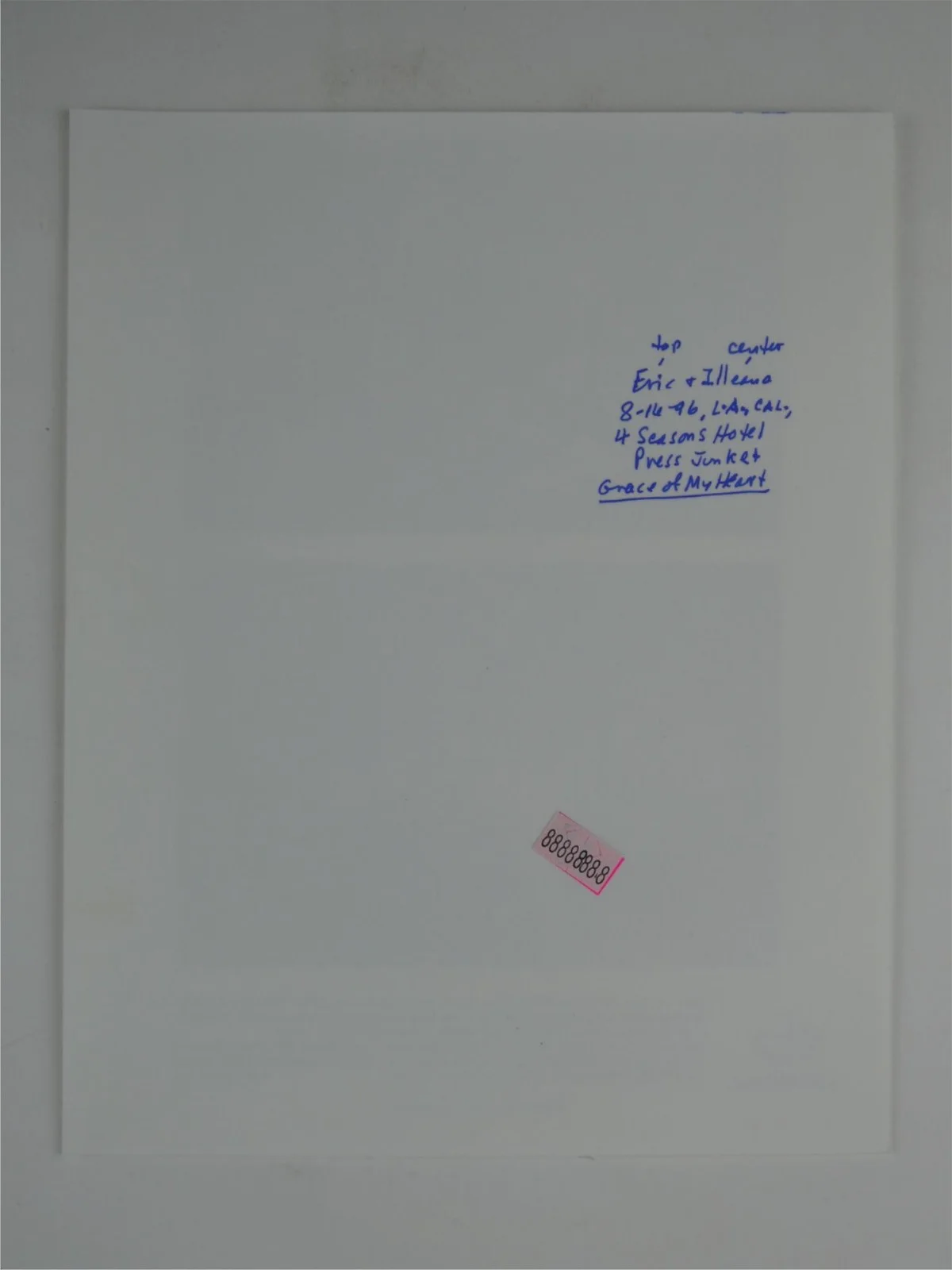 Eric Stoltz — Eric Stoltz Illeana Douglas Signed B&W 8x10 Promo Photo Grace Of My Heart, изображение 3