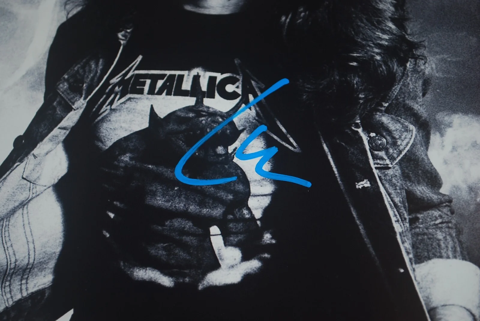 METALICA LARS ULRCH Signed 11X4 Photo Beckett COA BV81380, image 2