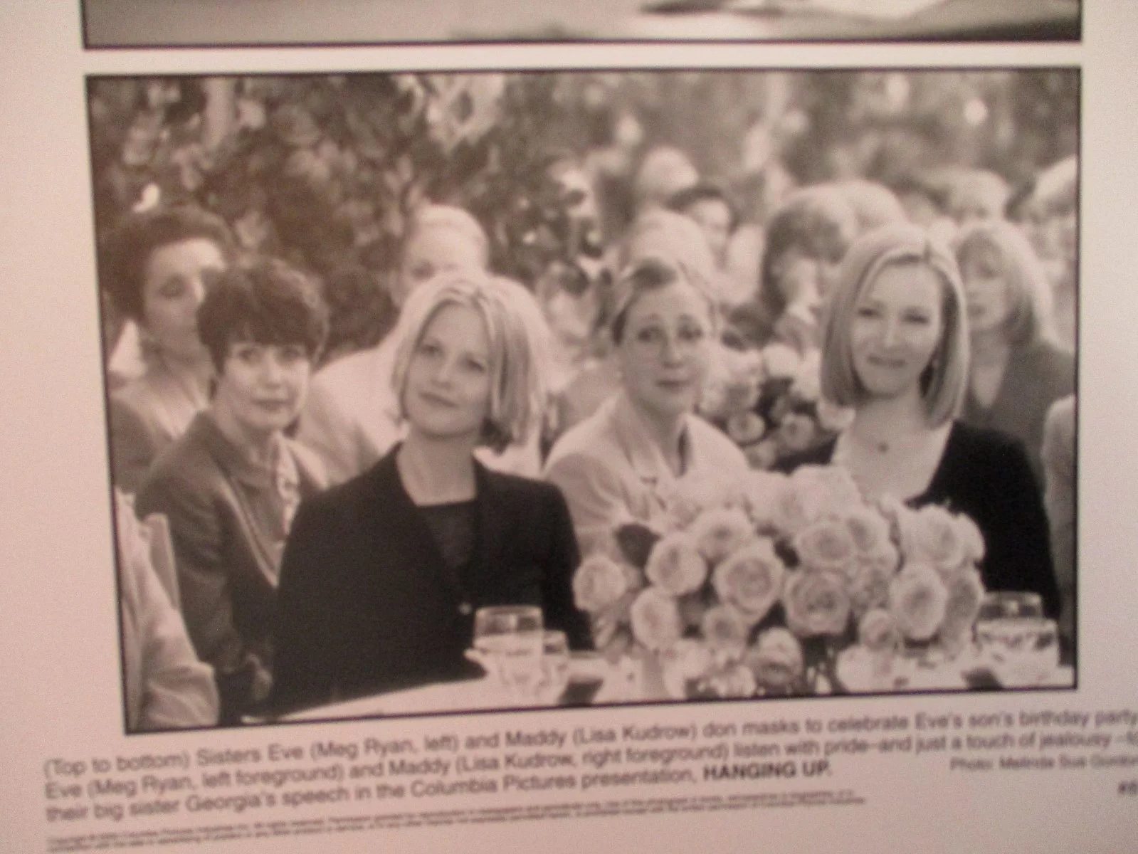 Meg Ryan/Lisa Kudrow ("HANGING UP") 2000 8 x 10 Black & White Press Photo, image 3