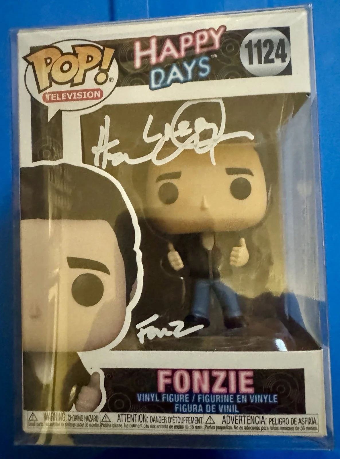 Henry Winkler — Henry Winkler Signed Autographed Funko Happy Days Fonzie - Personalized “Larry”