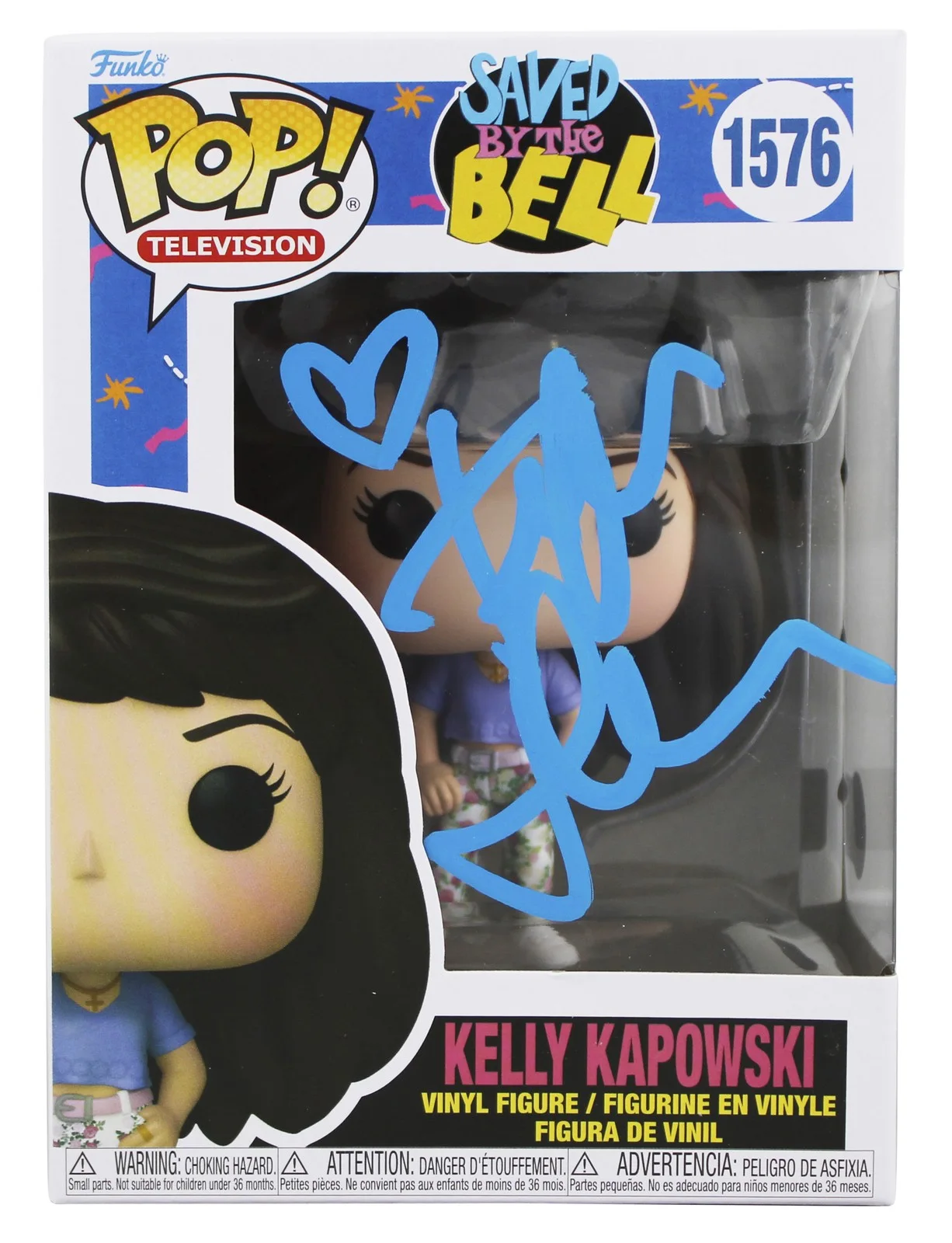 Tiffani Thiessen — Tiffani Thiessen Saved By The Bell Signed #1576 Funko Pop Vinyl Figure BAS Wit