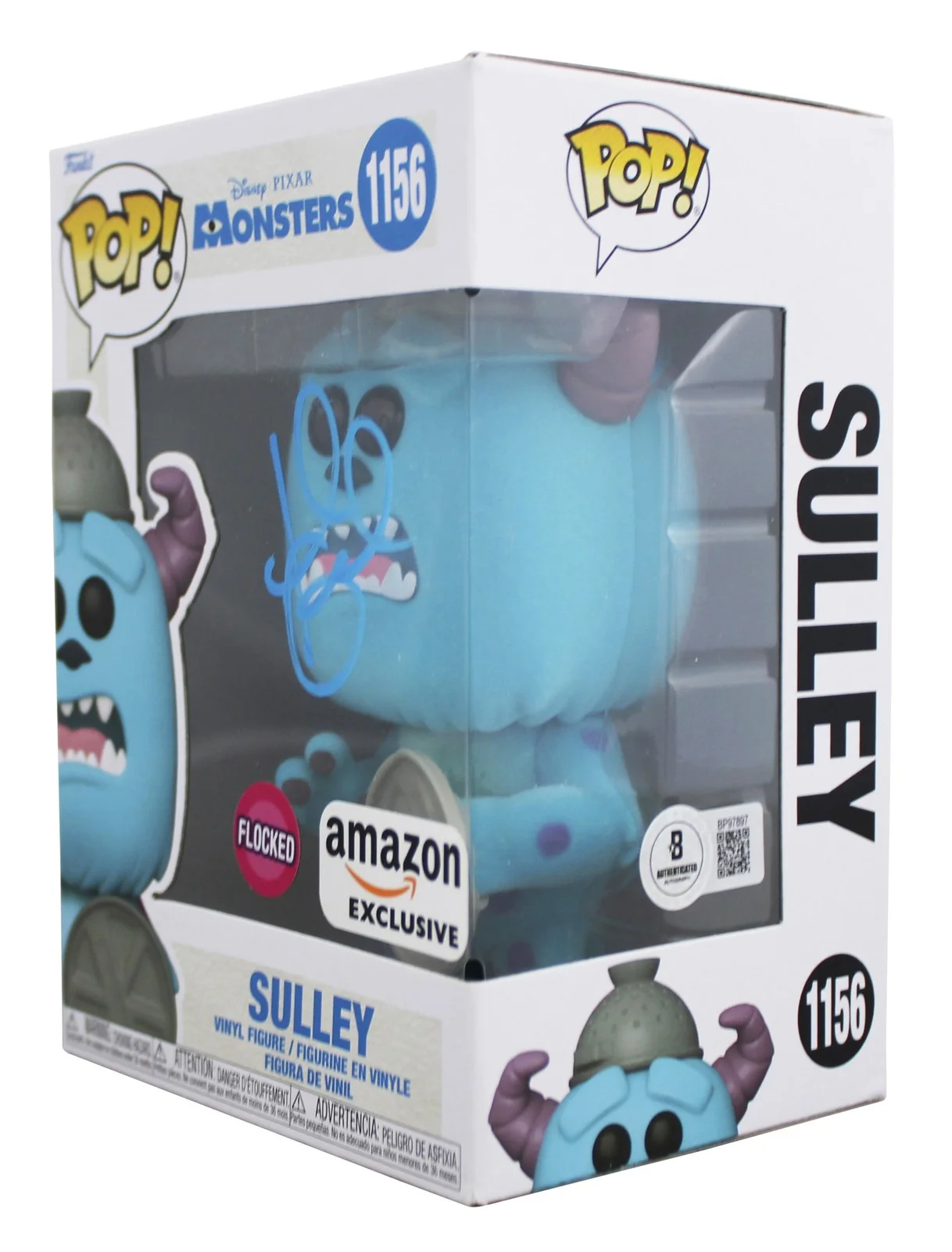 John Goodman — John Goodman Monsters Inc Signed Sully #1156 Funko Pop Vinyl Figure BAS #BP97897, изображение 2