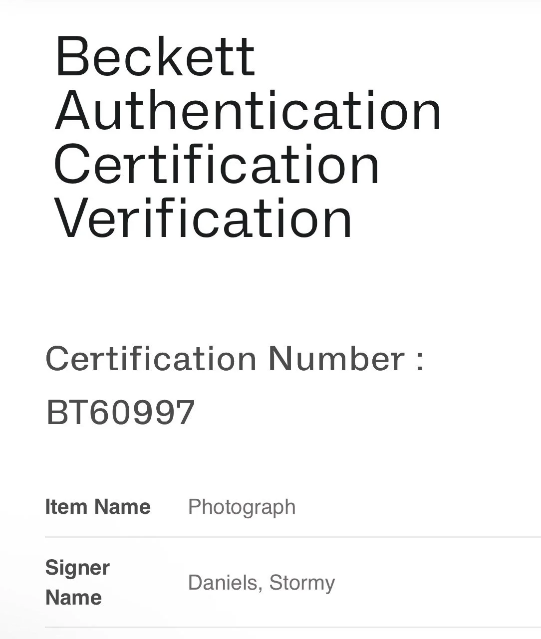 Stormy Daniels — STORMY DANIELS Signed ADULT STAR TRUMP Sexy 8x10 Photo Autograph BAS Beckett COA, изображение 3