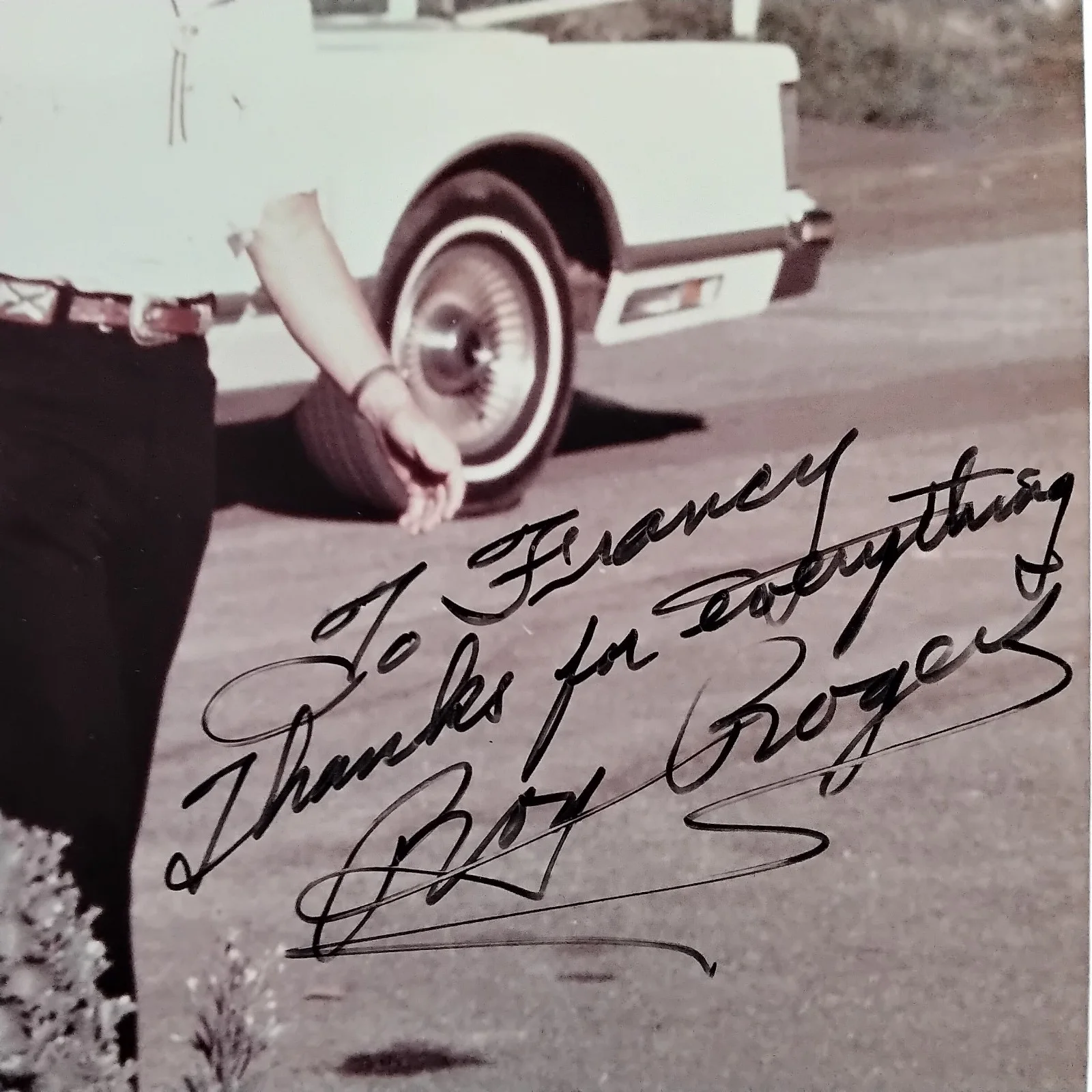 Roy Rogers SIGNED Matted Photo Movie TV Actor King of The Cowboys Westerns COA, изображение 5