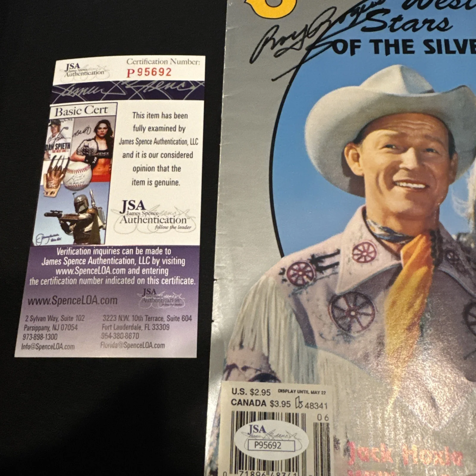 Roy Rogers — ROY ROGERS SIGNED AUTOGRAPHED MAGAZINE COVER Good Old Days JSA COA, image 2