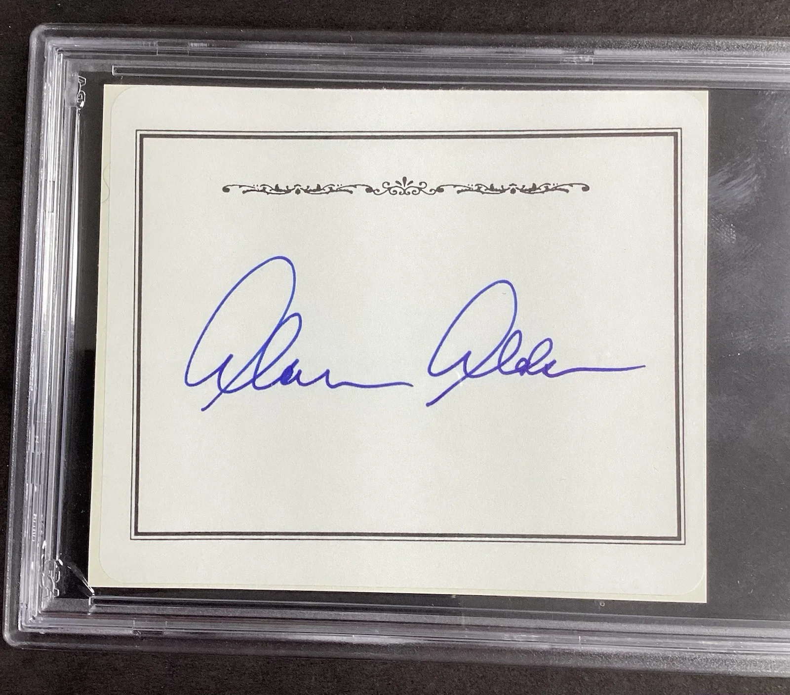 Alan Alda — Alan Alda Signed Bookplate Mash Autograph Hawkeye 30 Rock Tough Sig PSA/DNA MT 9, изображение 3