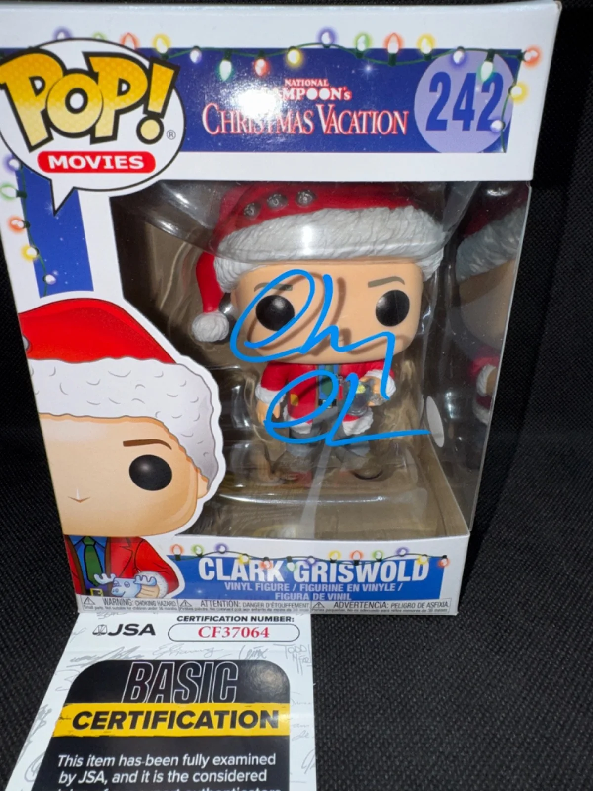 CHEVY CHASE — CHEVY CHASE signed autographed CLARK GRISWOLD FUNKO POP FIGURE #242 w/ COA JSA, изображение 2