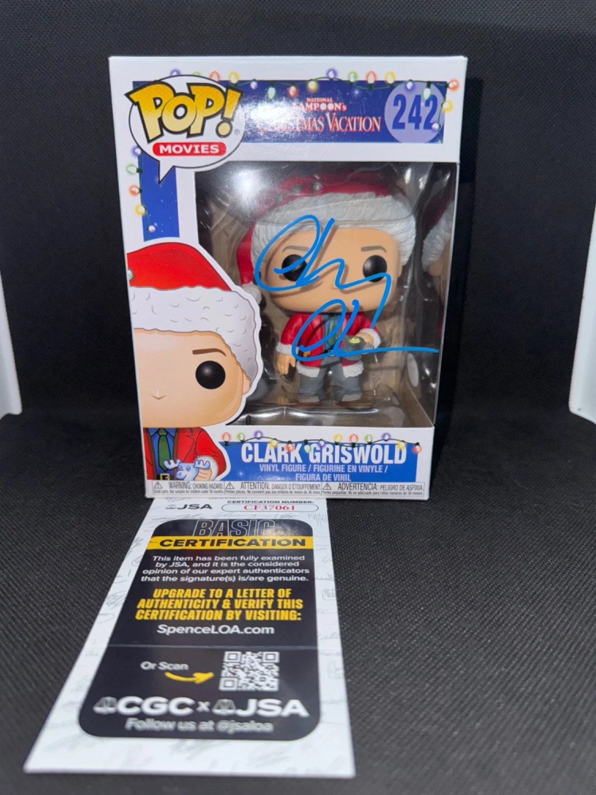 CHEVY CHASE — CHEVY CHASE signed autographed CLARK GRISWOLD FUNKO POP FIGURE #242 w/ COA JSA, изображение 2