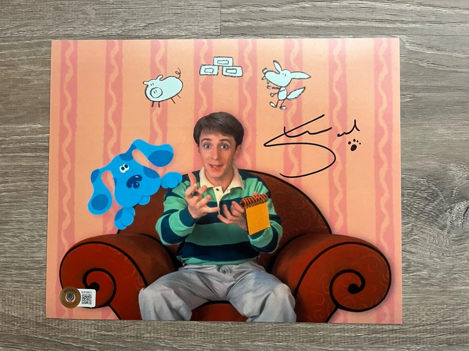 Steve Burns — Steve Burns Signed Blues Clues 8x10 Photo Beckett COA Nickelodeon, image 2
