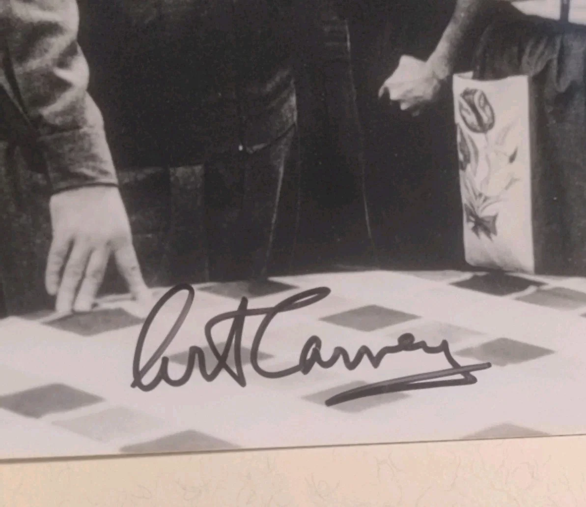 art Carney, Audrey Meadows, Joyce Randolph — Signed Honeymooners Cast Photo Carney, Meadows, Randolph Autograph Vintage TV, image 2
