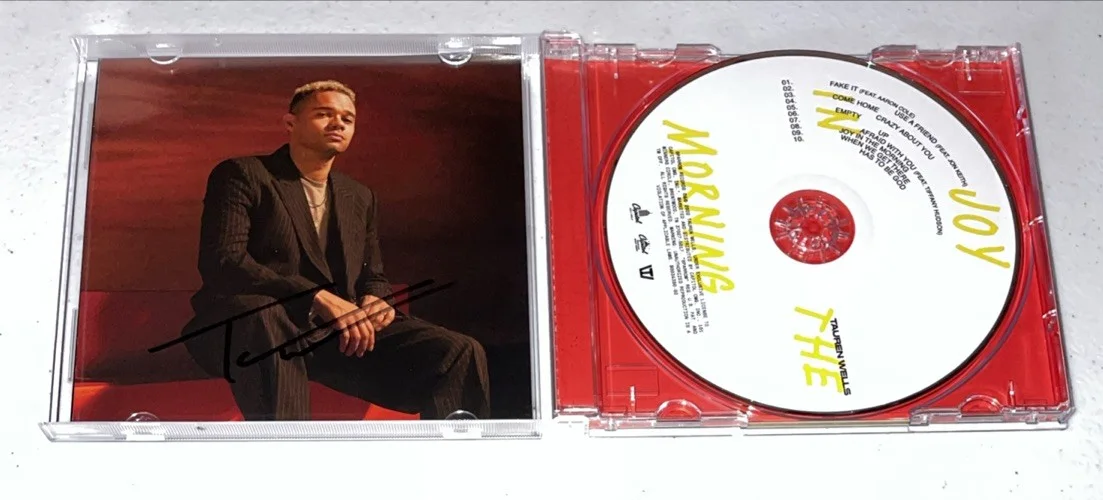 Signed Autographed Tauren Wells Joy In The Morning CD 10 Tracks, изображение 5