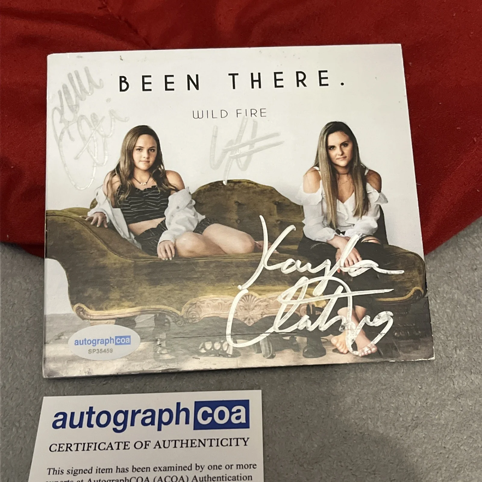 Been There Wild Fire CD Kelli & Kayla Lutzwig Signed Autographed CD ACOA, image 3