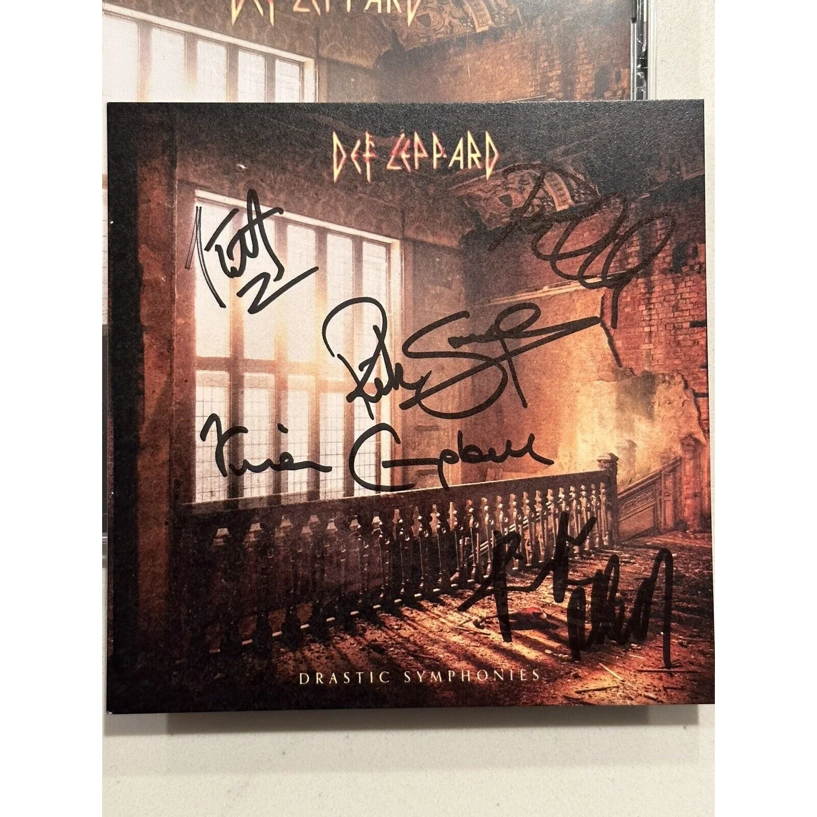 Def Leppard SIGNED Drastic Symphonies CD Autographed IN HAND Sold Out #2, image 3