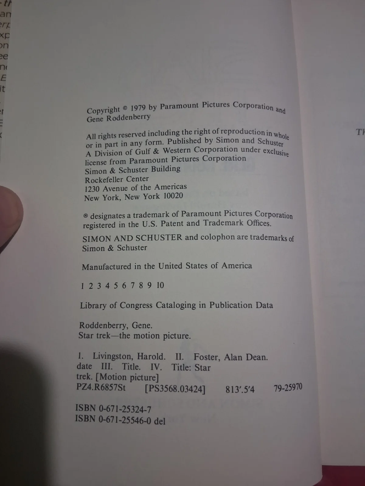Star Trek The Motion Picture 1st Edition Novelization Signed By William Shatner, image 3