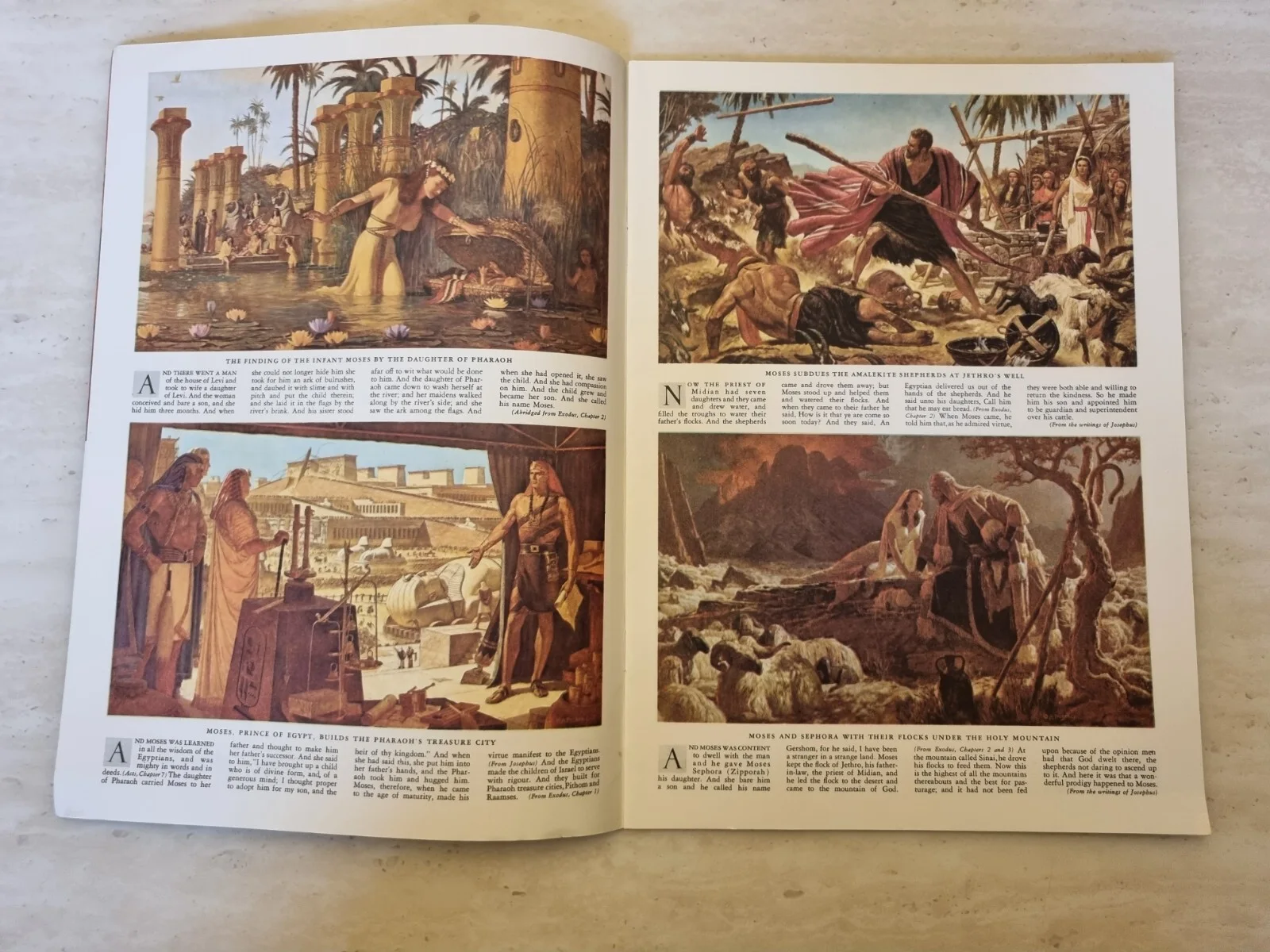 The Ten Commandments Souvenir Film Programme Charlton Heston Yul Brynner, image 3