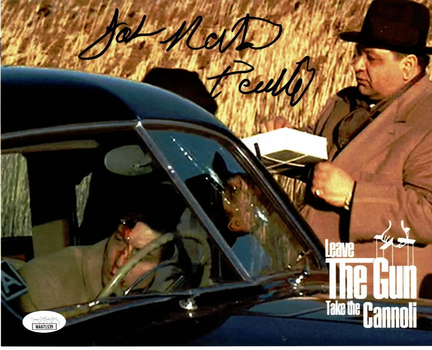 John Martino — Godfather Paulie John Martino Hand signed JSA * Leave The Gun Take the Cannoli