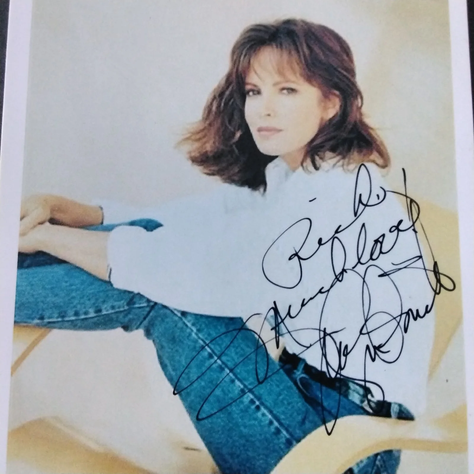 Jaclyn Smith SIGNED Photo 70s Movie TV Actress Charlies Angels Queen Miniseries, изображение 2