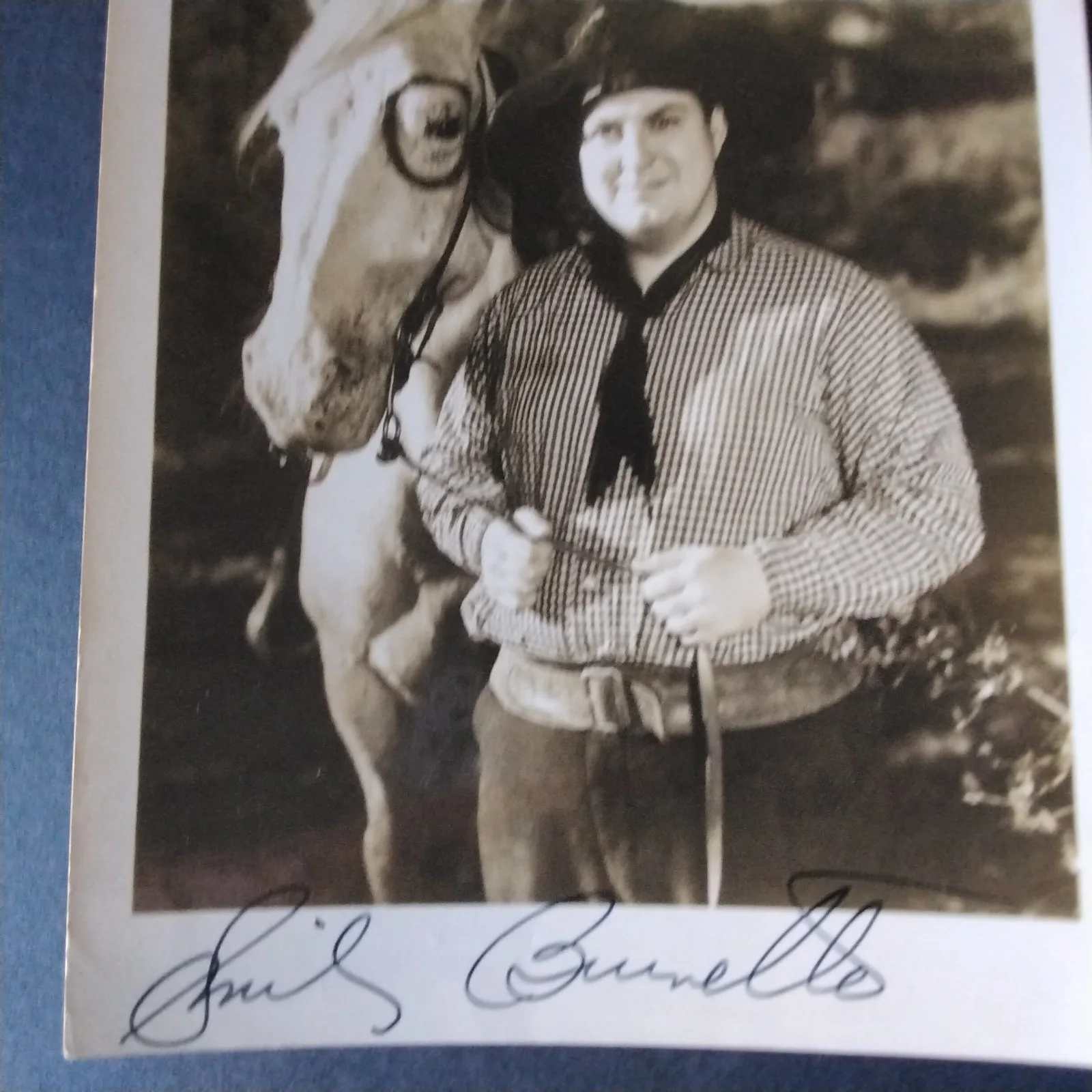 Smiley Burnette SIGNED Photo B Movie TV Actor Green Acres Gene Autry Westerns, изображение 3