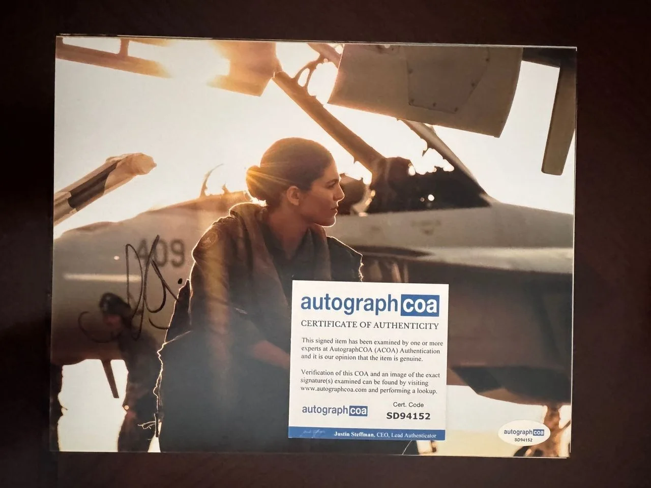 Monica Barbaro — *PHOENIX TOP GUN: MAVERICK* Monica Barbaro Signed 8x10 Autograph ACOA