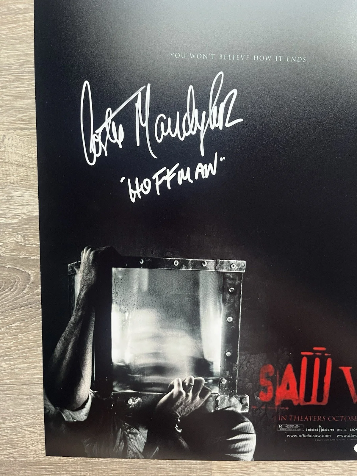 Costas Mandylor — Costas Mandylor Signed Saw V 11x17 Photo JSA COA Detective Hoffman Jigsaw, image 3