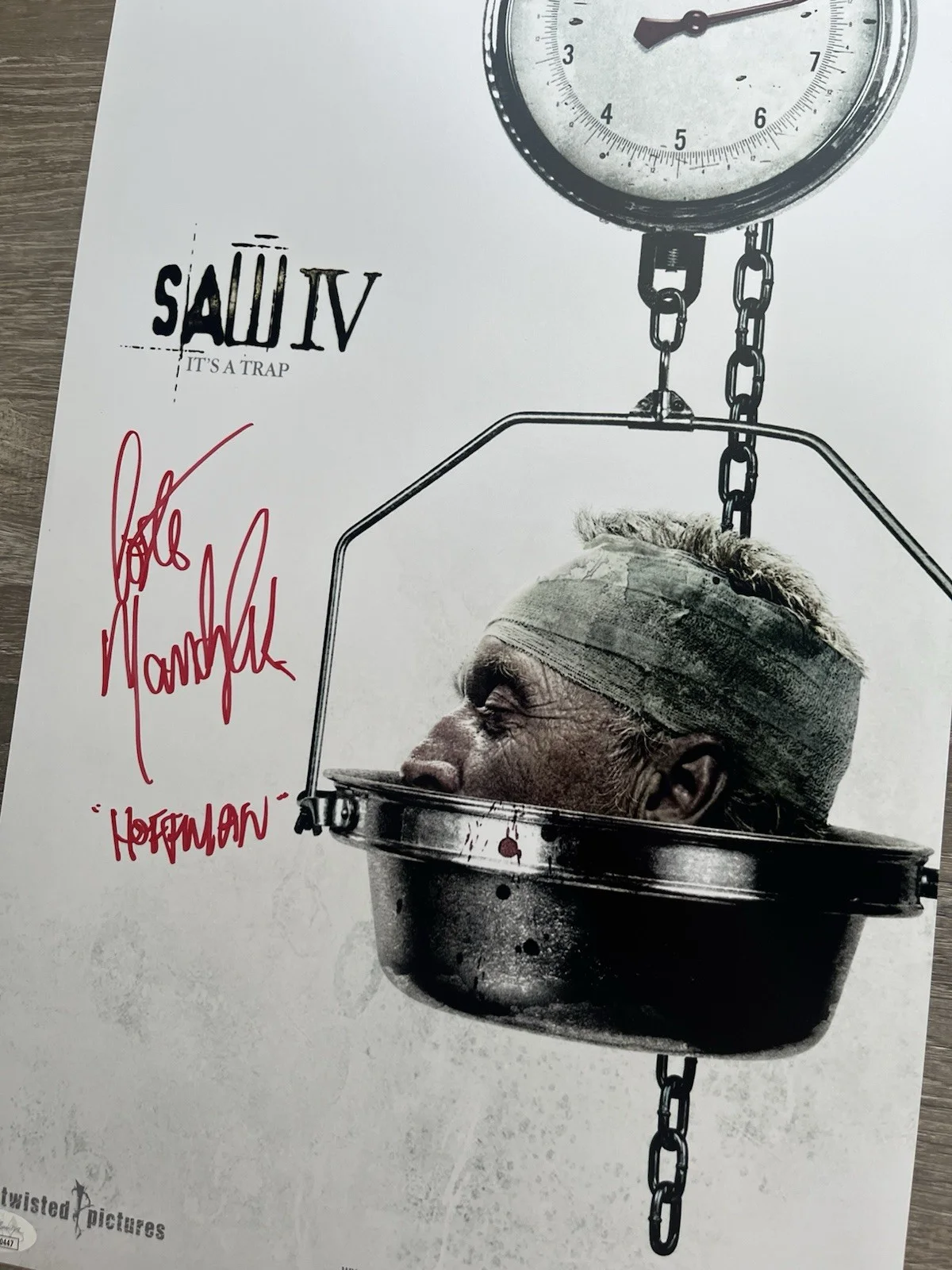 Costas Mandylor — Costas Mandylor Signed Saw IV 11x17 Photo JSA COA Detective Hoffman Jigsaw, изображение 5