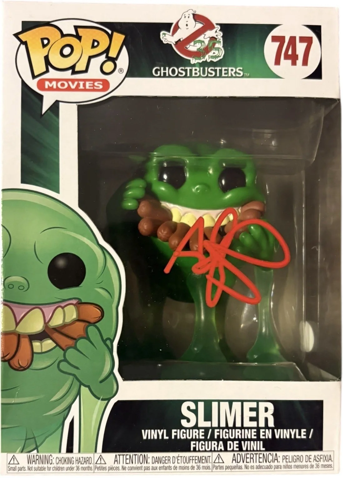 Adam Ray — Slimer Adam Ray Signed Funko Pop #747 JSA Certified