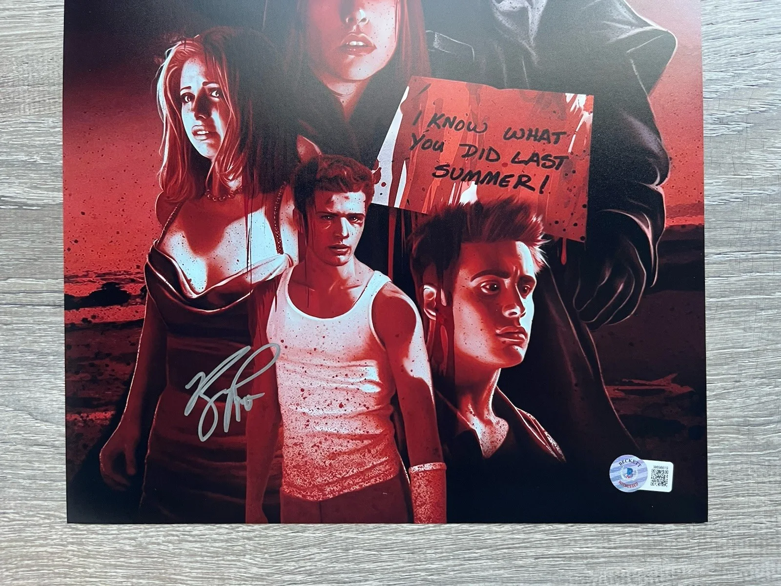 Ryan Phillippe Signed I Know What You Did Last Summer 11x14 Photo Beckett COA, image 3