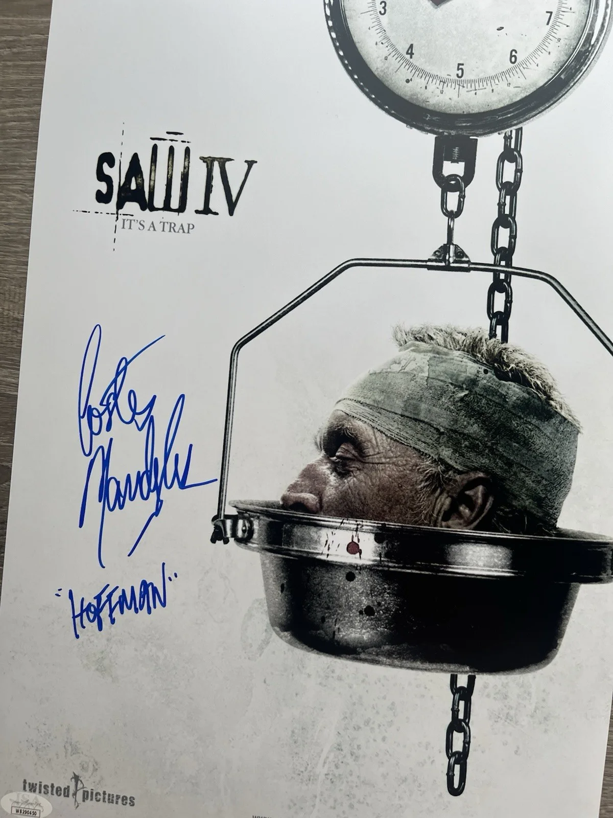 Costas Mandylor — Costas Mandylor Signed Saw IV 11x17 Photo JSA COA Detective Hoffman Jigsaw, image 3