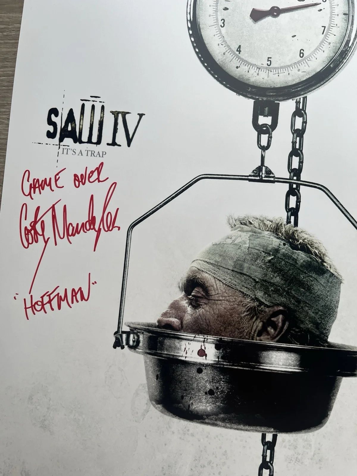 Costas Mandylor — Costas Mandylor Signed Saw IV 11x17 Photo JSA COA Detective Hoffman Jigsaw, изображение 3