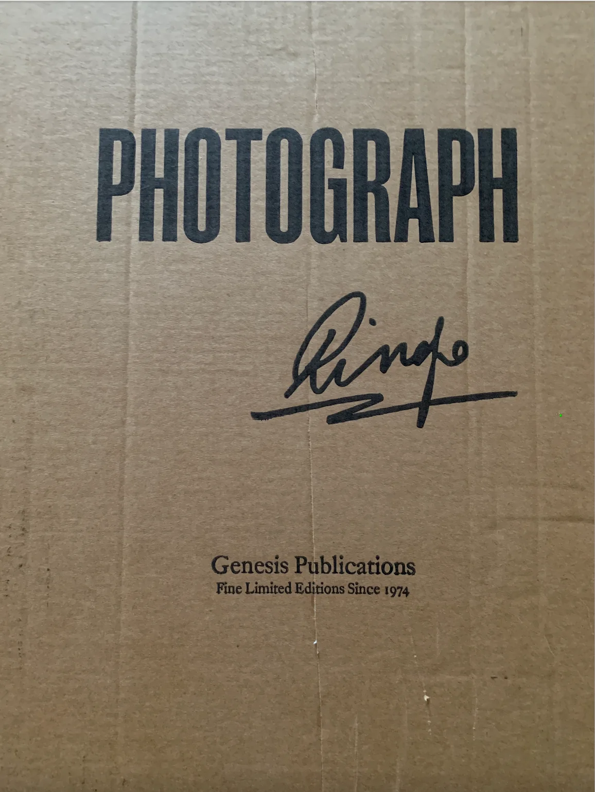 RINGO STARR SIGNED LIMITED EDITION COFFEE TABLE BOOK "PHOTOGRAPH" 1398/2500, image 4