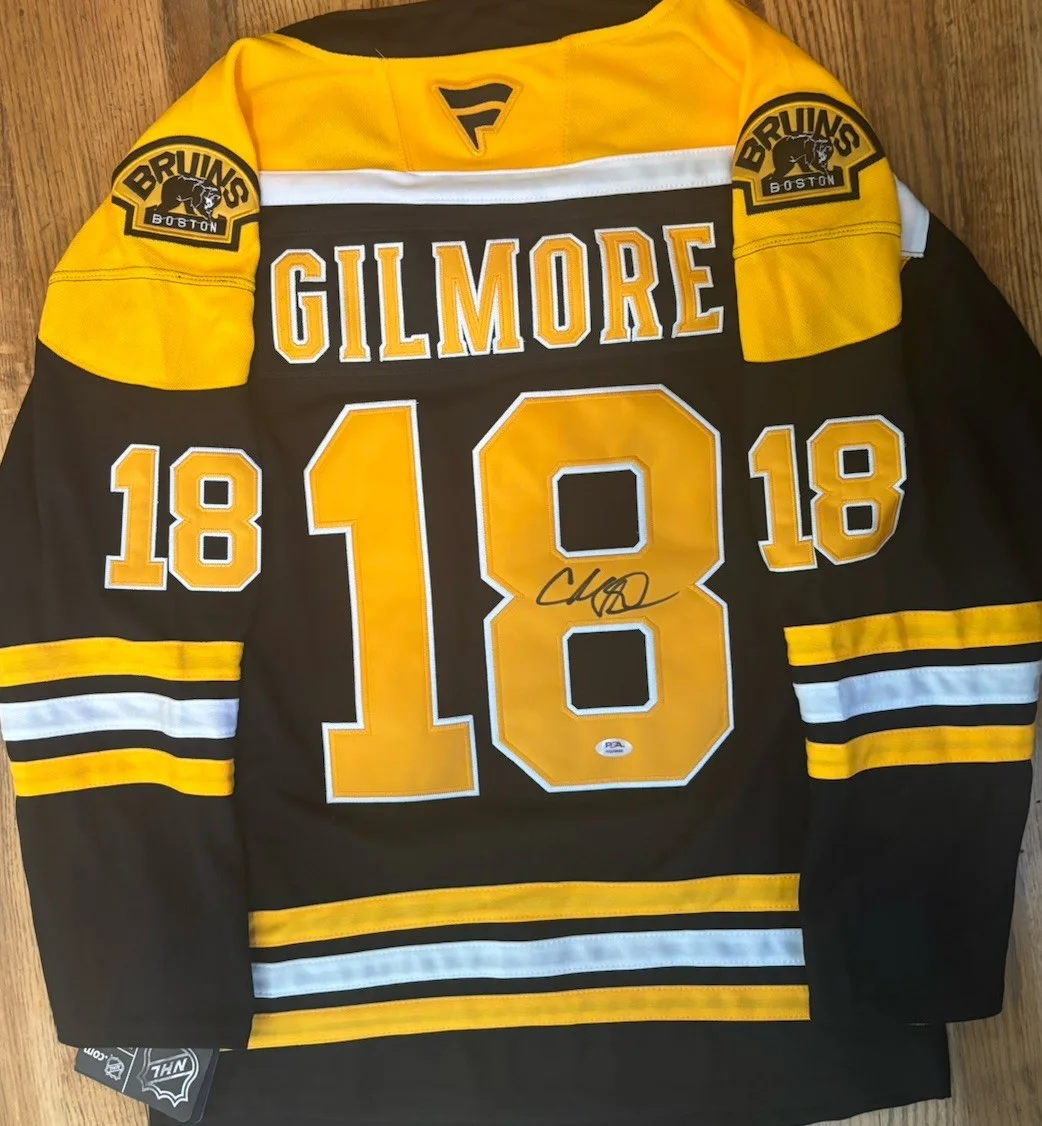 Adam Sandler Signed Autographed Happy Gilmore Boston Bruins Jersey PSA/DNA COA, изображение 3