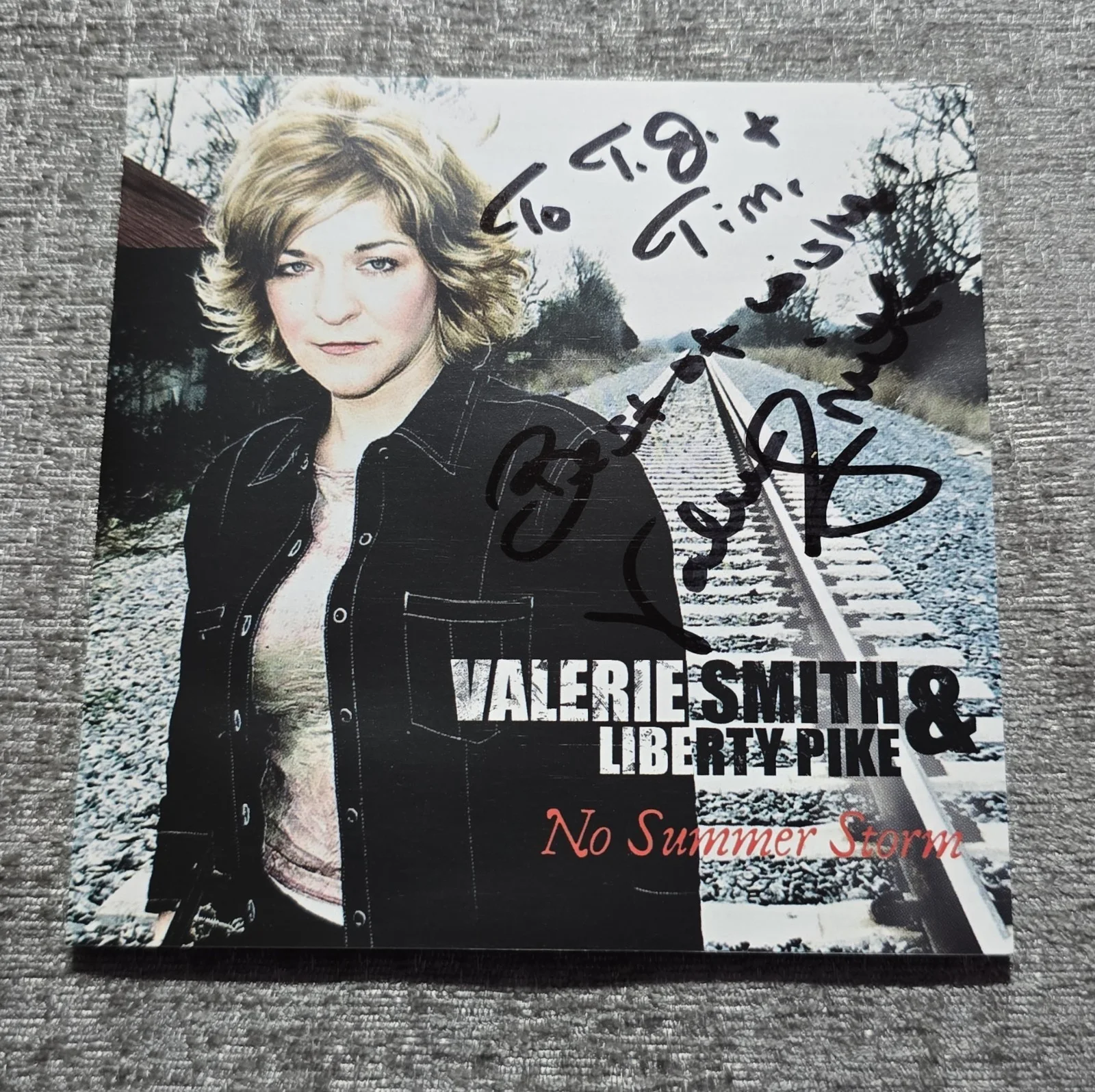 Valerie Smith & Liberty Pike No Summer Storm Autographed CD (SIGNED), image 2