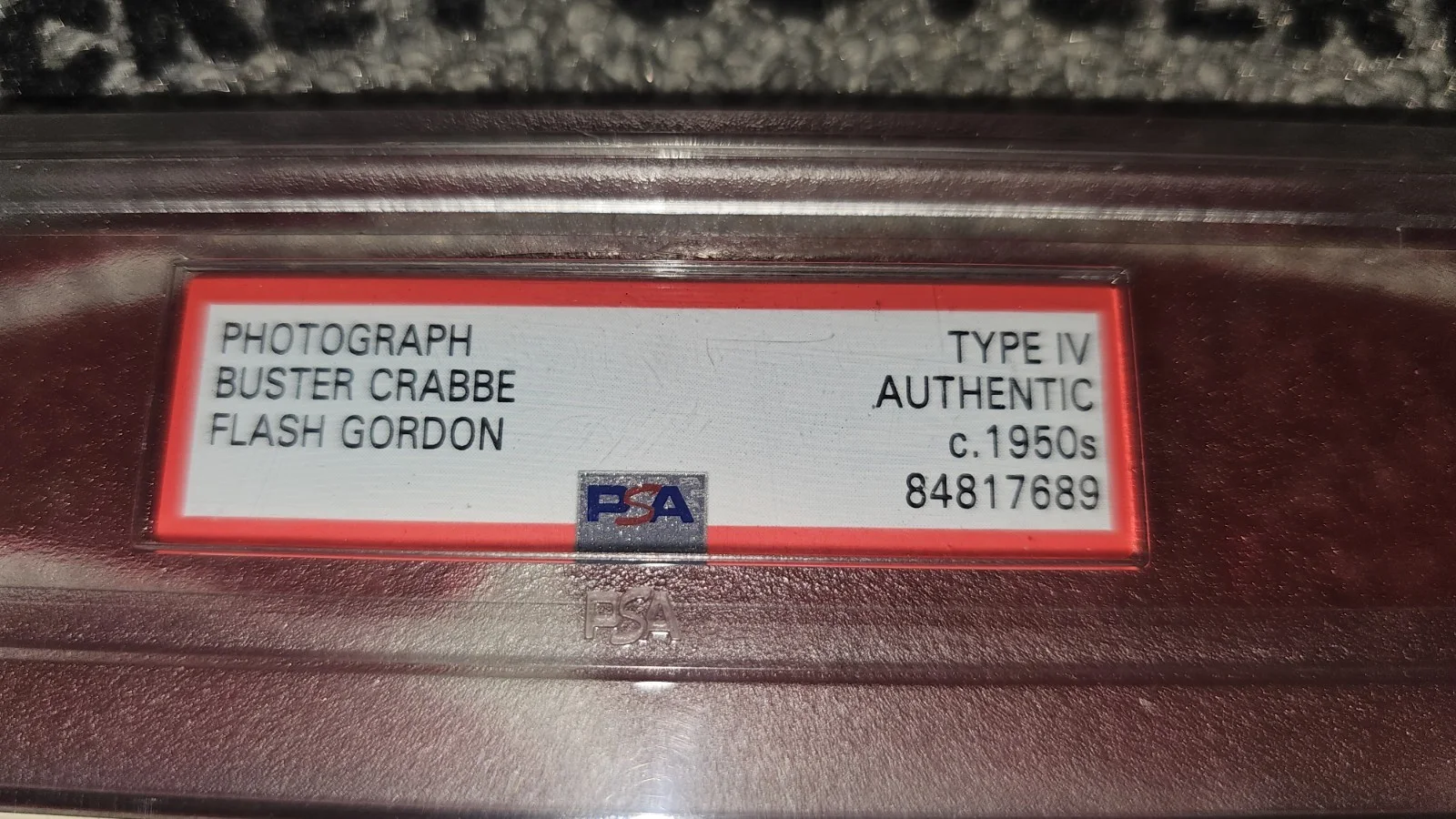 PSA Authenticated Type IV Photograph Flash Gordon Buster Crabbe 8x10, image 3