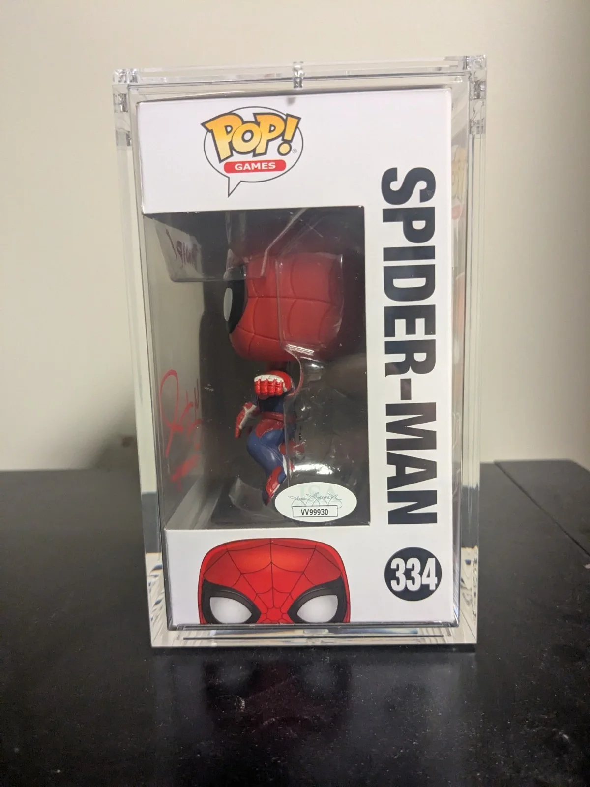 Yuri Lowenthal Signed Spider-Man Funko Pop JSA COA, image 2