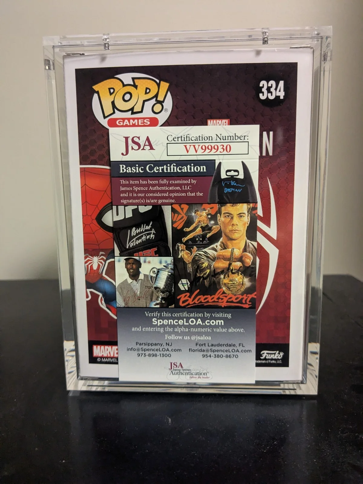 Yuri Lowenthal Signed Spider-Man Funko Pop JSA COA, image 3