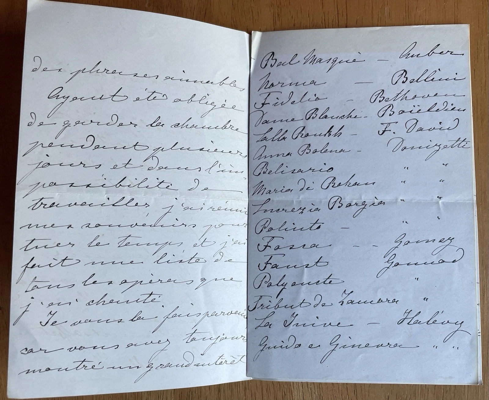 French Opera Soprano Gabrielle Krauss Autograph Letter (Good Content), image 3