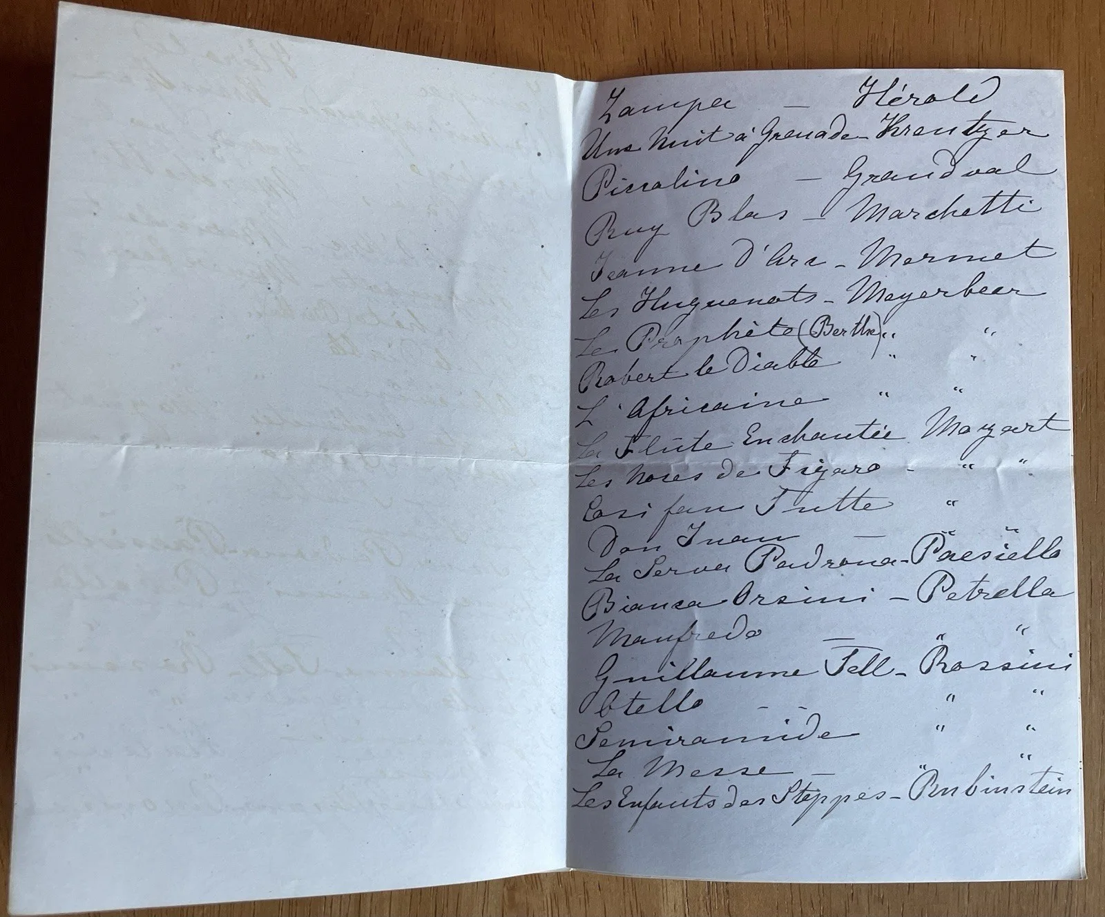 French Opera Soprano Gabrielle Krauss Autograph Letter (Good Content), image 5